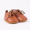 Brown Leather Oxford Baby Pre-walker Shoes.