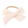 Cream Baby Linen Hair Bow baby girl gift.